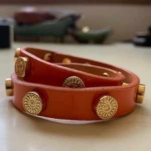 Tory Burch Double Wrap Bracelet TB Foundation